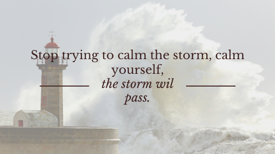 Kalmte in de storm...
